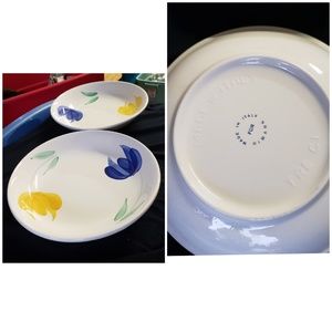 2 Himark painted plates from Italy